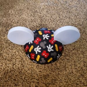 Mickey body icon all over print light up ear hat